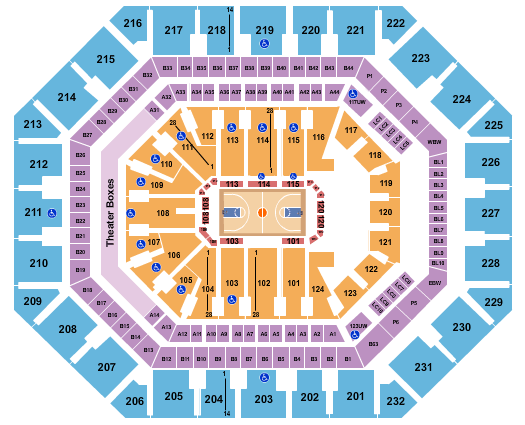 Mortgage Matchup Center NBA All-Star Game Seating Chart